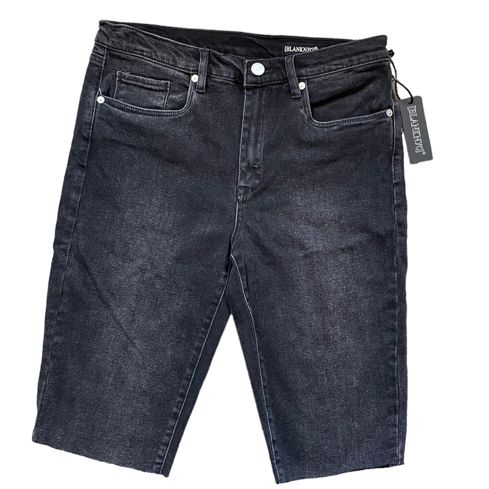 BLANK NYC BLANK RAW HEM LONG DENIM SHORTS - NWT!